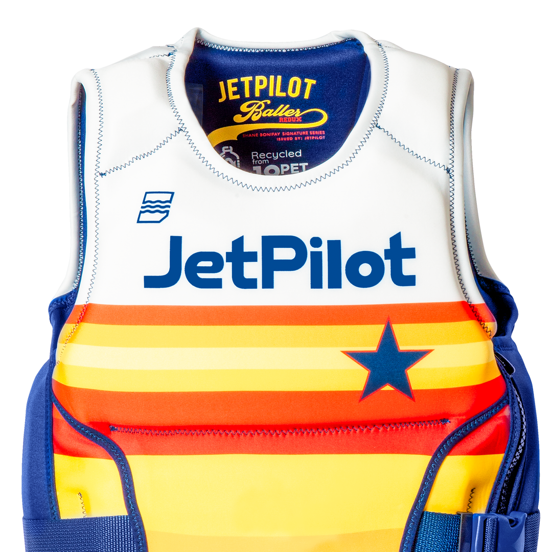 Front view of the Jetpilot Bonifay Baller CGA Vest Flex lite Neoprene