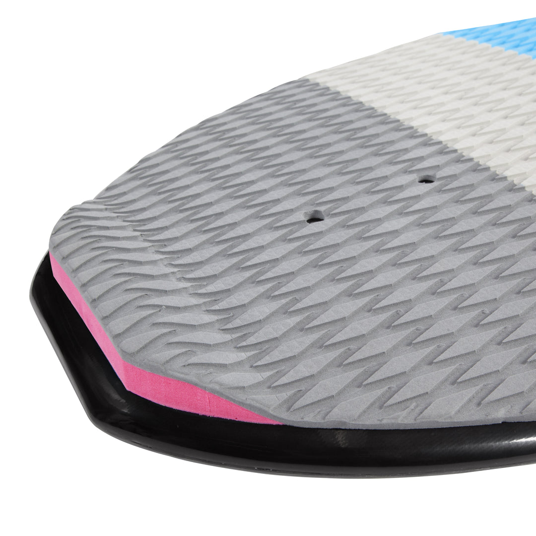 View of the Jetpilot GNARWHAL board tail and EVA traction pad.