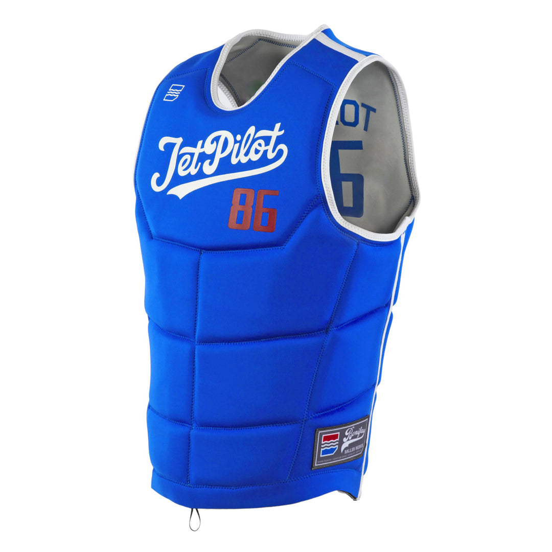 Side view of the Jetpilot Bonifay Baller Comp Vest. #color_blue-lad