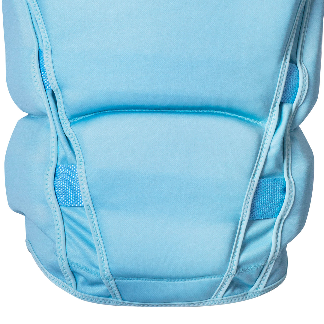 Back lower view of the Jetpilot Women's Armada CGA vest showing the hiding straps