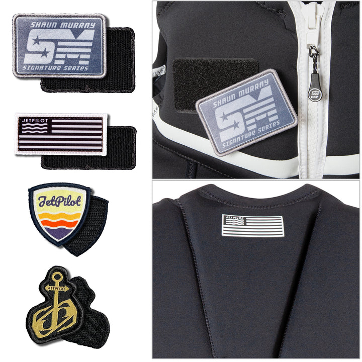Jetpilot Shaun Murray CGA Vest  interchangeable patches with velcro