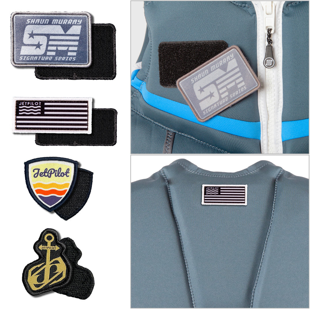 Jetpilot Shaun Murray CGA Vest  interchangeable patches with velcro