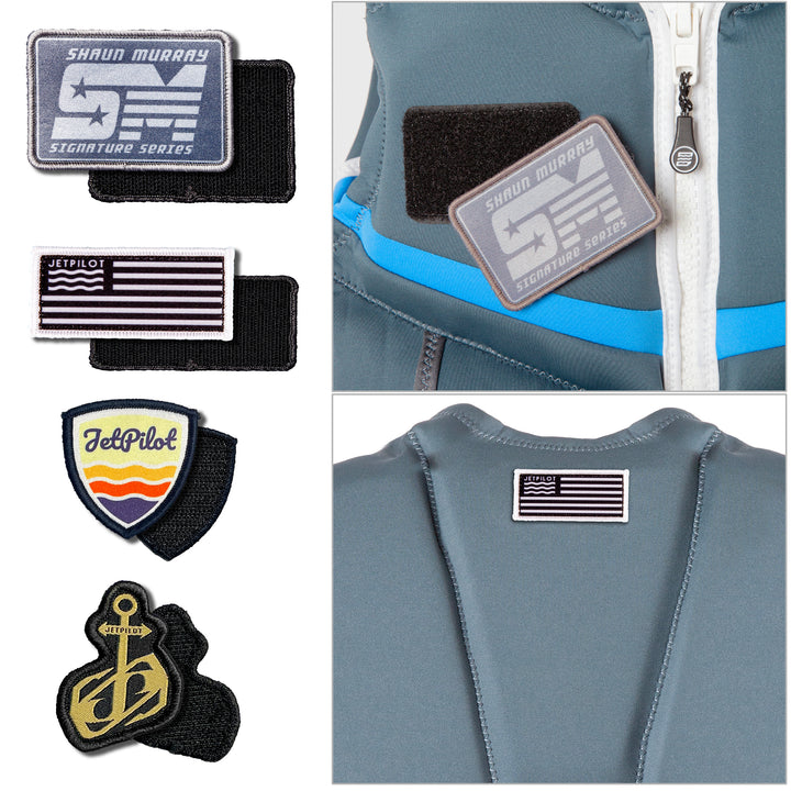 Jetpilot Shaun Murray CGA Vest  interchangeable patches with velcro
