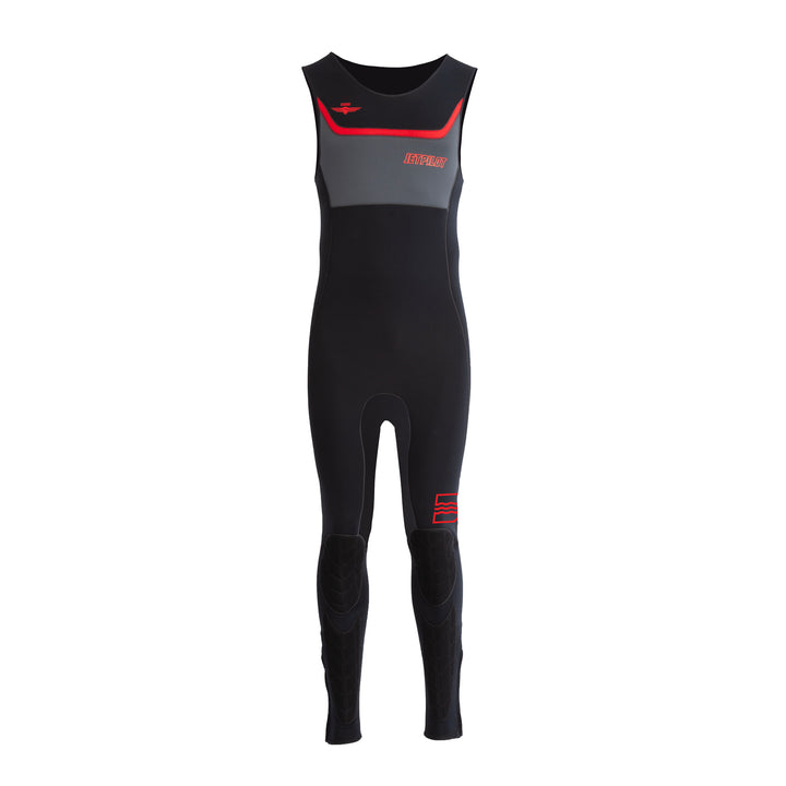 Front view of the Jetpilot F-86 John wetsuit. #color_black