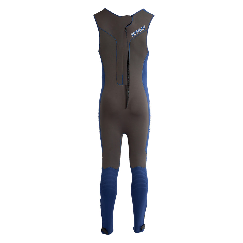Rear view of the Jetpilot F-86 John wetsuit. #color_navy