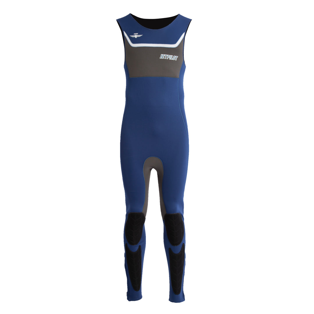 Front view of the Jetpilot F-86 John wetsuit. #color_navy