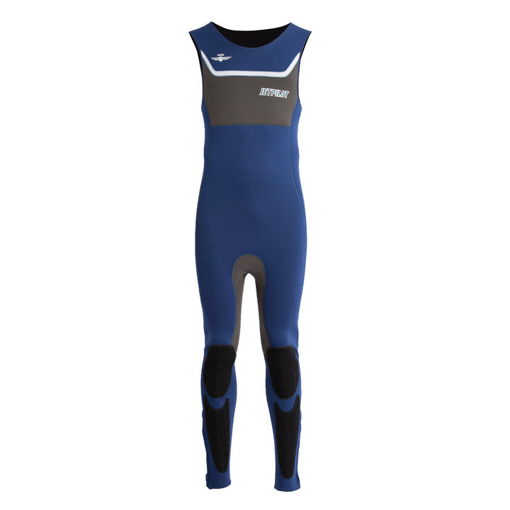 Front view of the Jetpilot F-86 John wetsuit. #color_navy