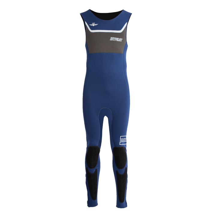 Front view of the Jetpilot F-86 John wetsuit. #color_navy
