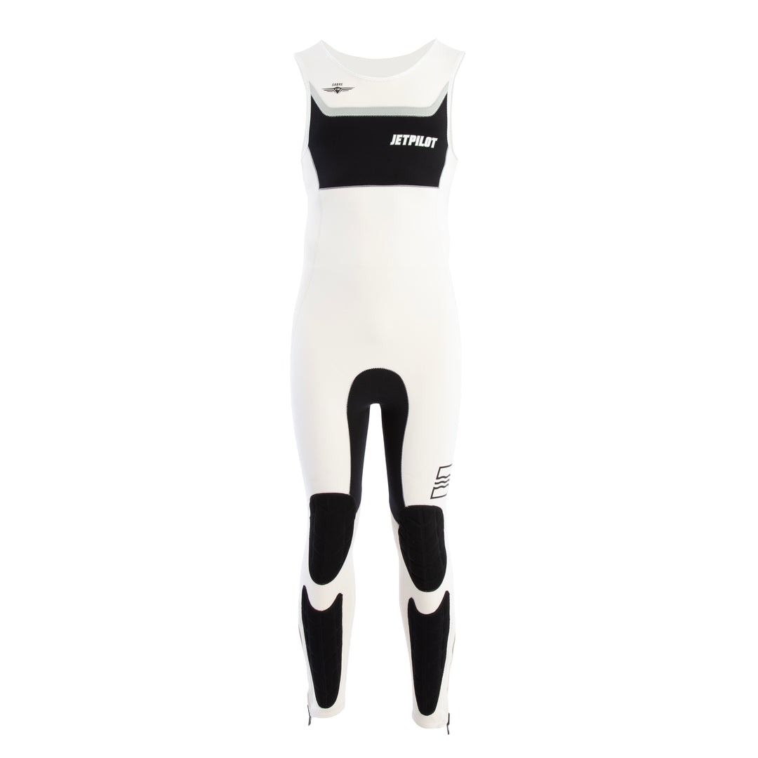 Front view of the Jetpilot F-86 John wetsuit. #color_white