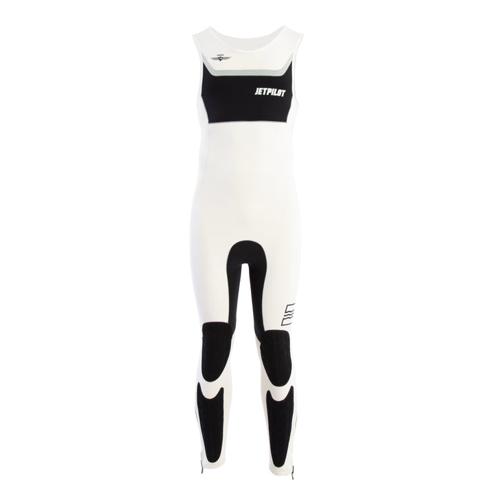 Front view of the Jetpilot F-86 John wetsuit. #color_white