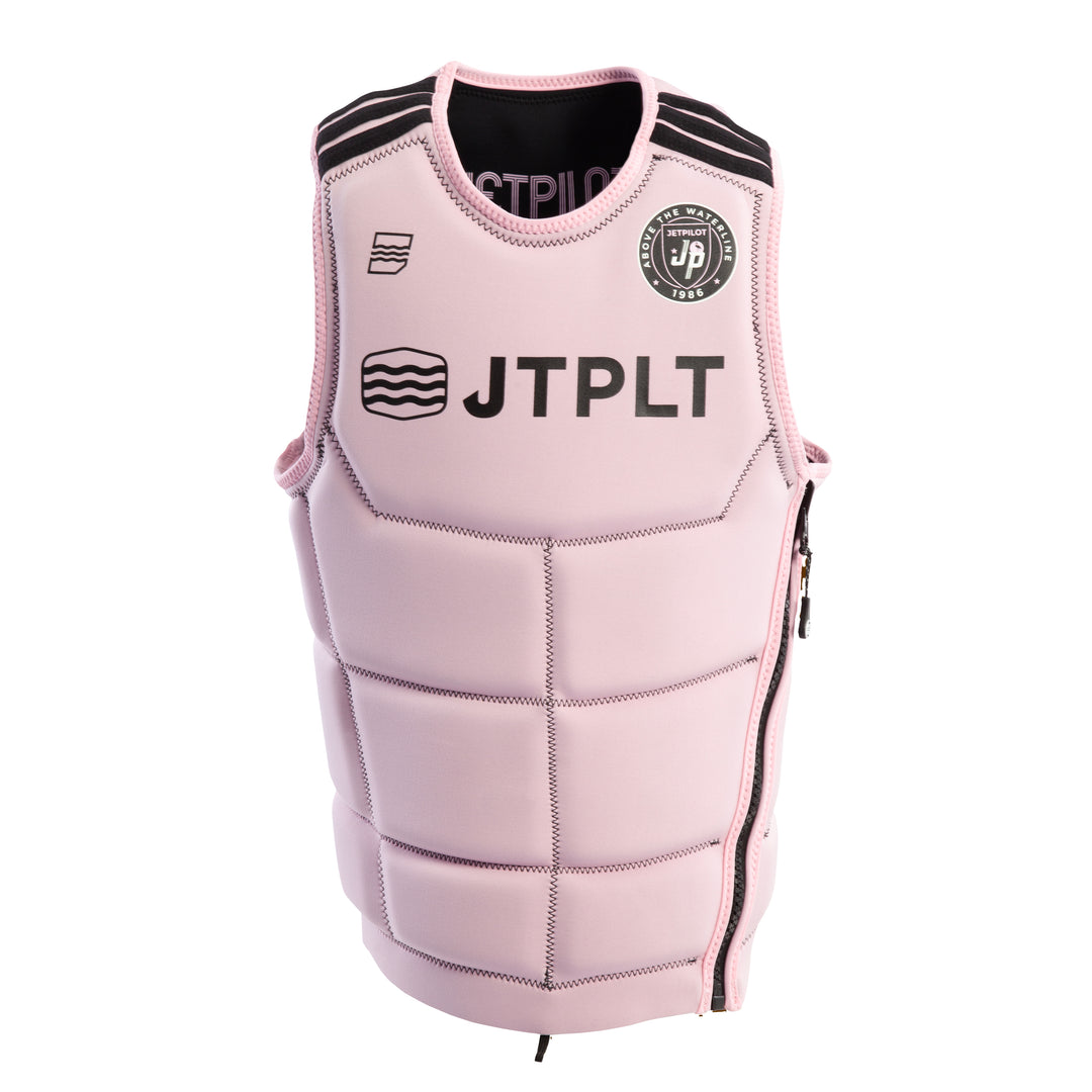 Reversible front view of the Jetpilot Baller Comp vest. #color_black
