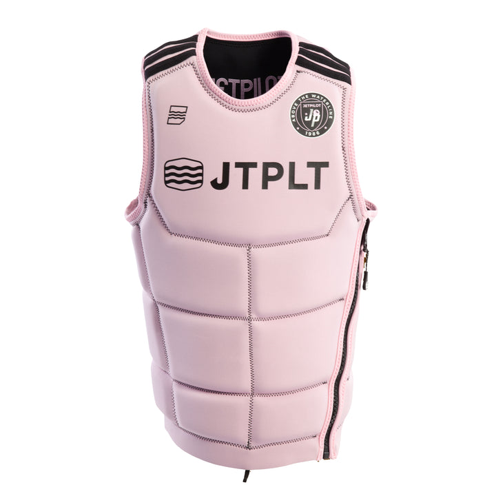Reversible front view of the Jetpilot Baller Comp vest. #color_black