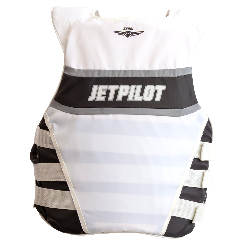 Rear view of the Jetpilot F-86 Nylon CGA vest. #color_white