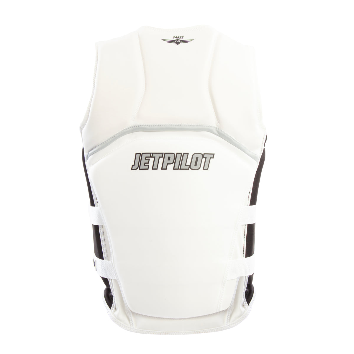 Rear view of the Jetpilot F-86 Neoprene CGA vest. #color_white