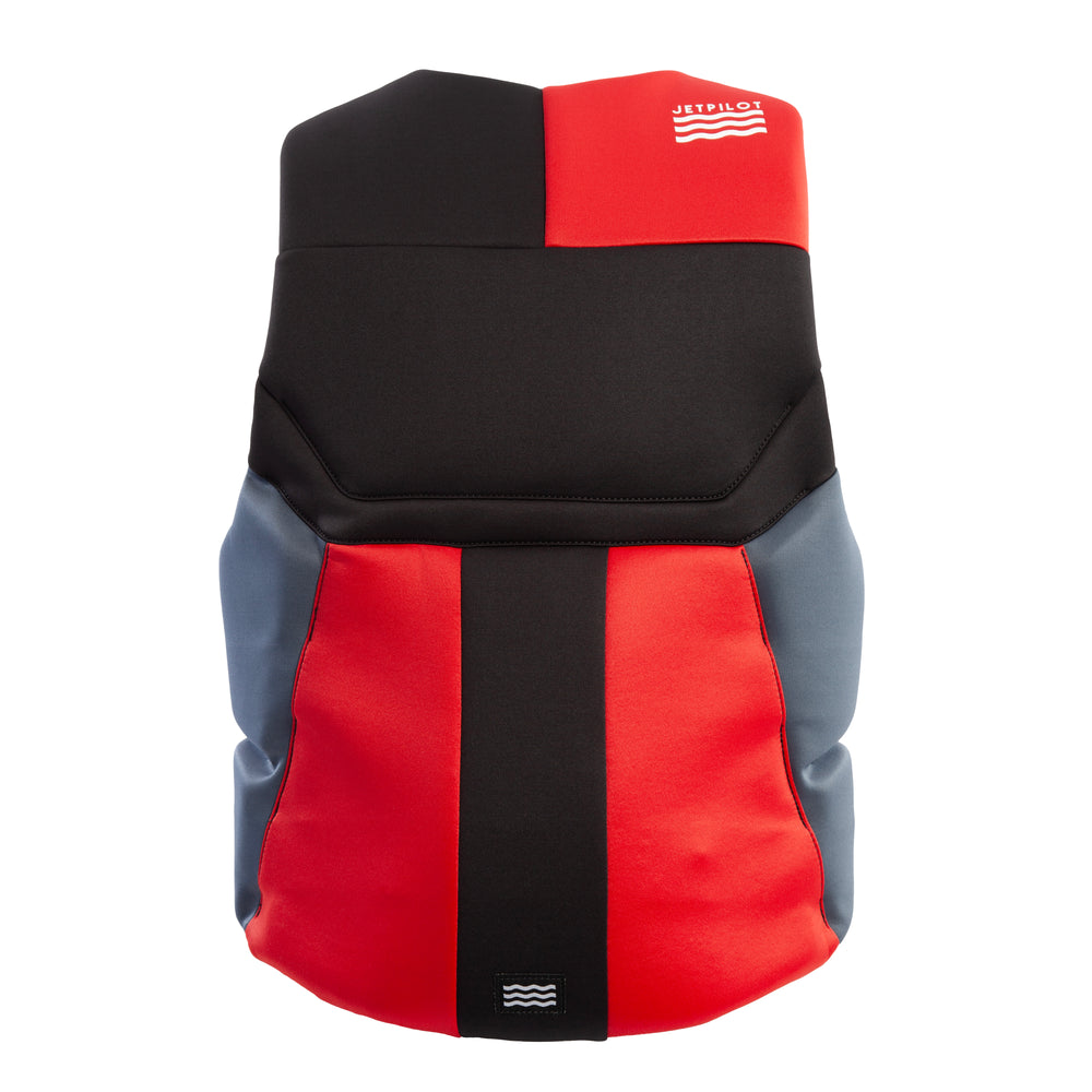 Rear view of the Jetpilot Cause CGA Vest. #color_red