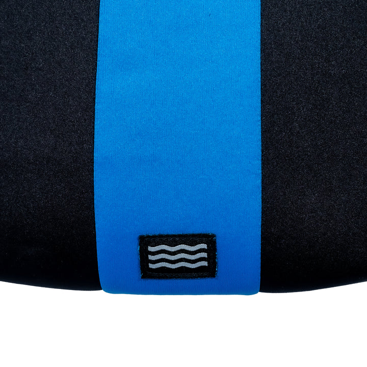 Back logo view of the Jetpilot Cause CGA Vest. #color_blue