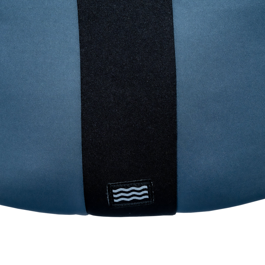 Rear logo view of the Jetpilot Cause CGA Vest. #color_charcoal