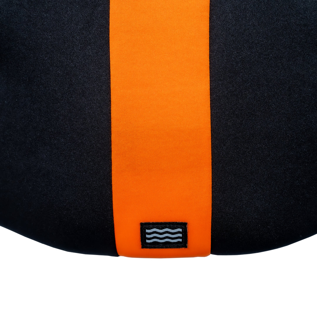 Rear logo view of the Jetpilot Cause CGA Vest. #color_orange