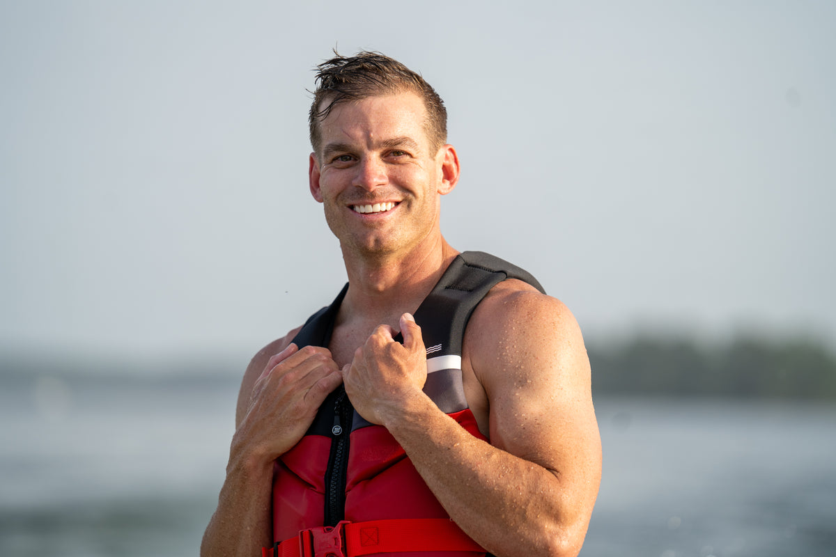Jetpilot Cause CGA Vest color red. #color_red