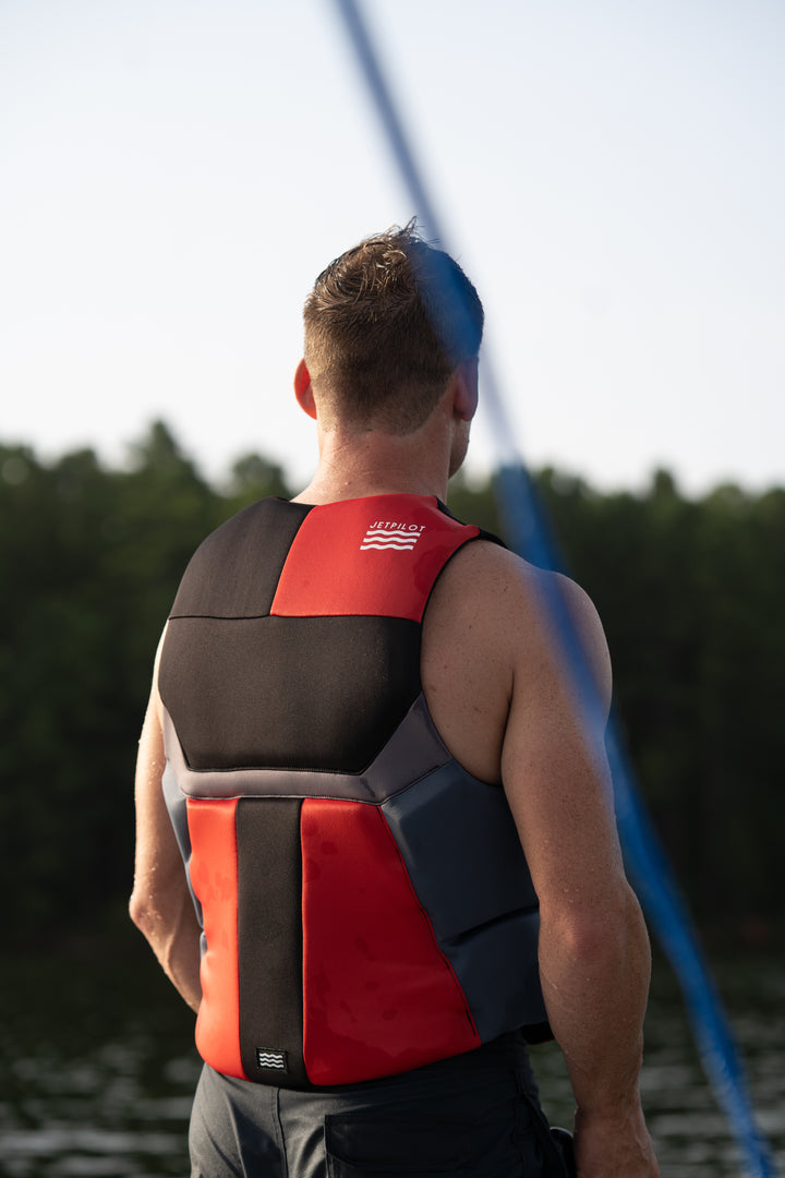 Jetpilot Cause CGA Vest color red. #color_red