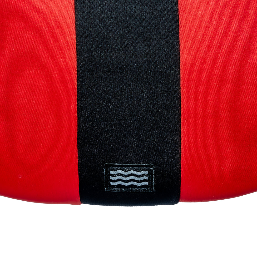 Rear logo view of the Jetpilot Cause CGA Vest. #color_red
