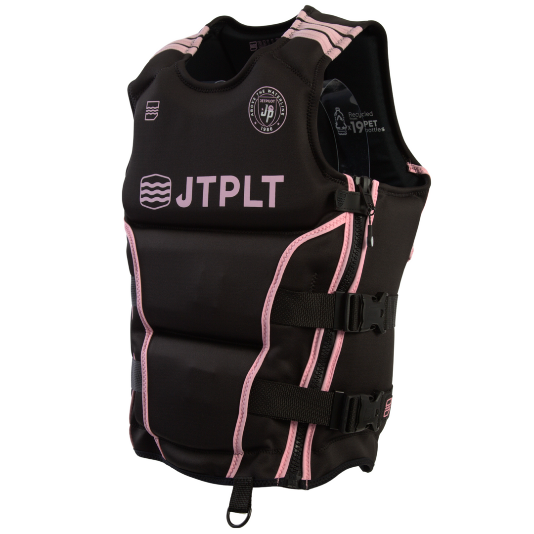 Side view of the Jetpilot Baller CGA vest. #color_black