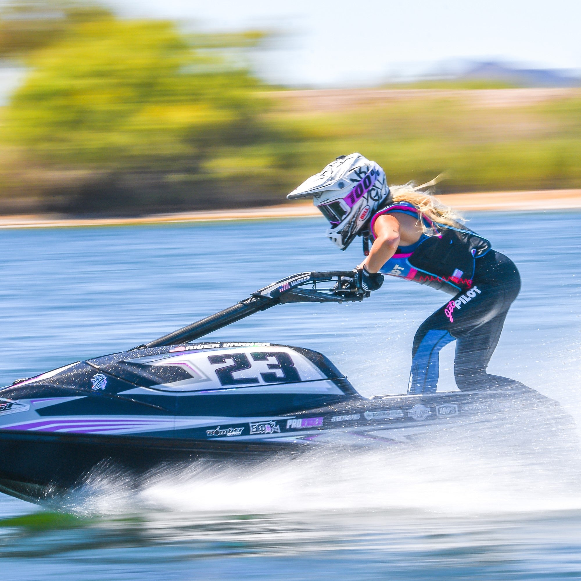 Jetpilot team rider wearing the Vintage Class John and Nylon Vest.