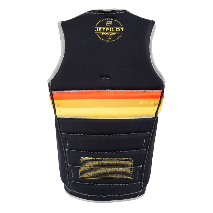Rear view of the Jetpilot Draftline Comp Vest. #color_draft-silver