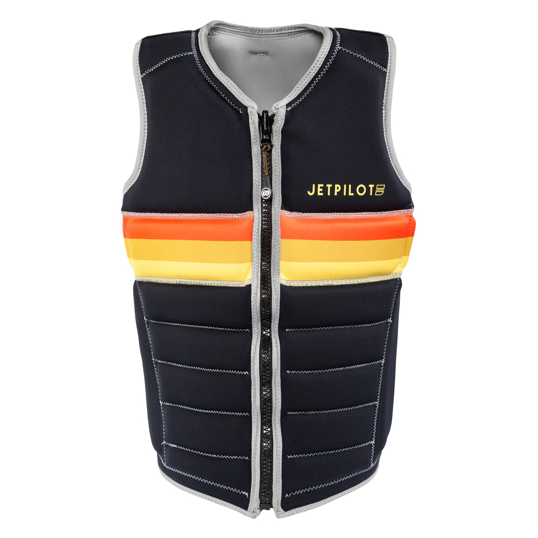 Front view of the Jetpilot Draftline Comp Vest. #color_draft-silver