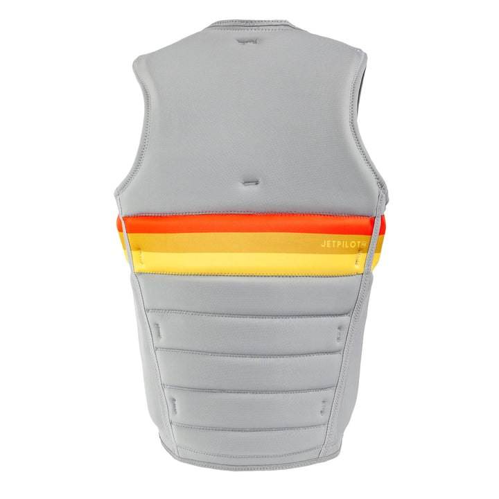 Rear view of the Jetpilot Draftline Comp Vest. #color_draft-silver