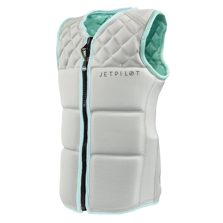 Side view of the Jetpilot Women's Wave Farer comp vest. #color_mint