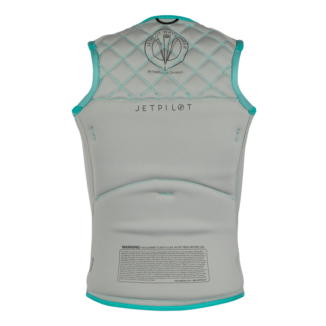 Reverse back view of the Wave Farer comp vest in the Wave Sea colorway.