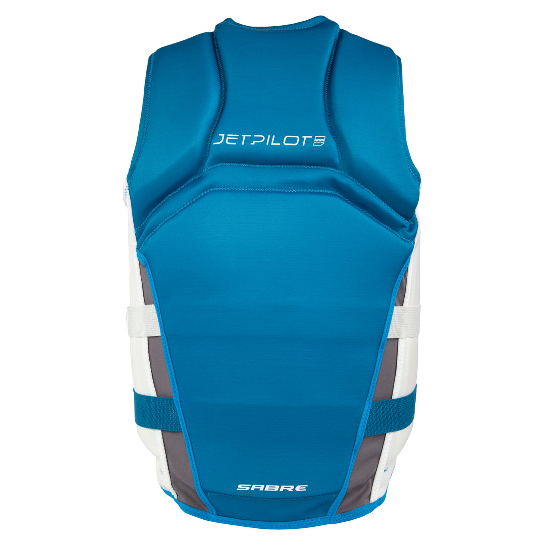 Rear view of the F-86 Sabre Neoprene CGA Vest. #color_aqua
