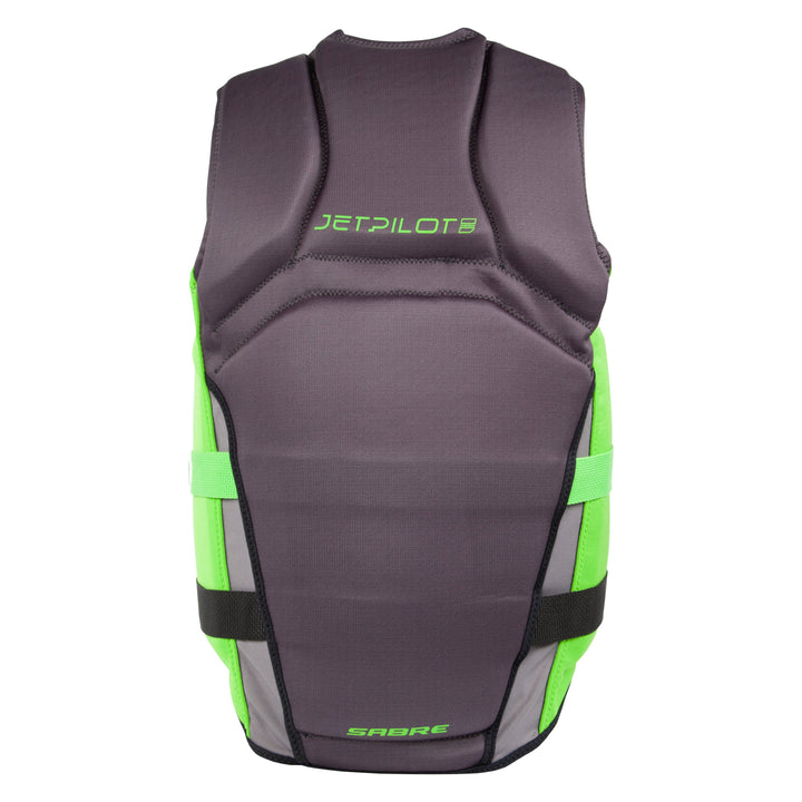 Rear view of the F-86 Sabre Neoprene CGA Vest. #color_black