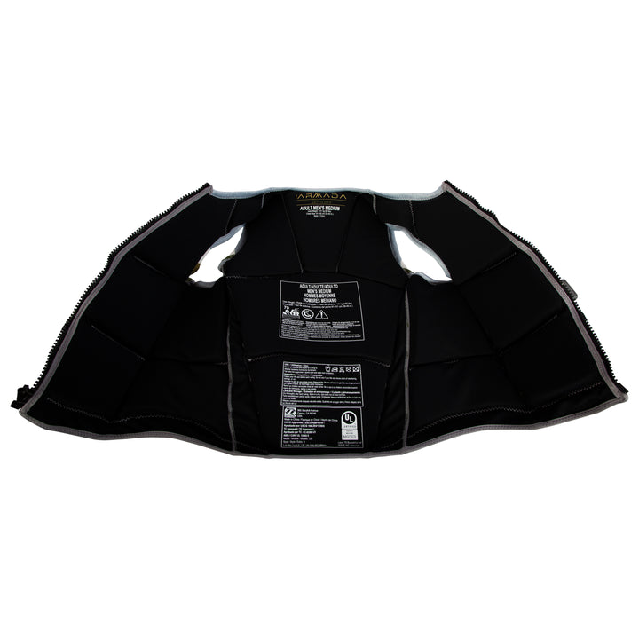 View of the Men's Jetpilot Armada CGA Vest. #color_charcoal