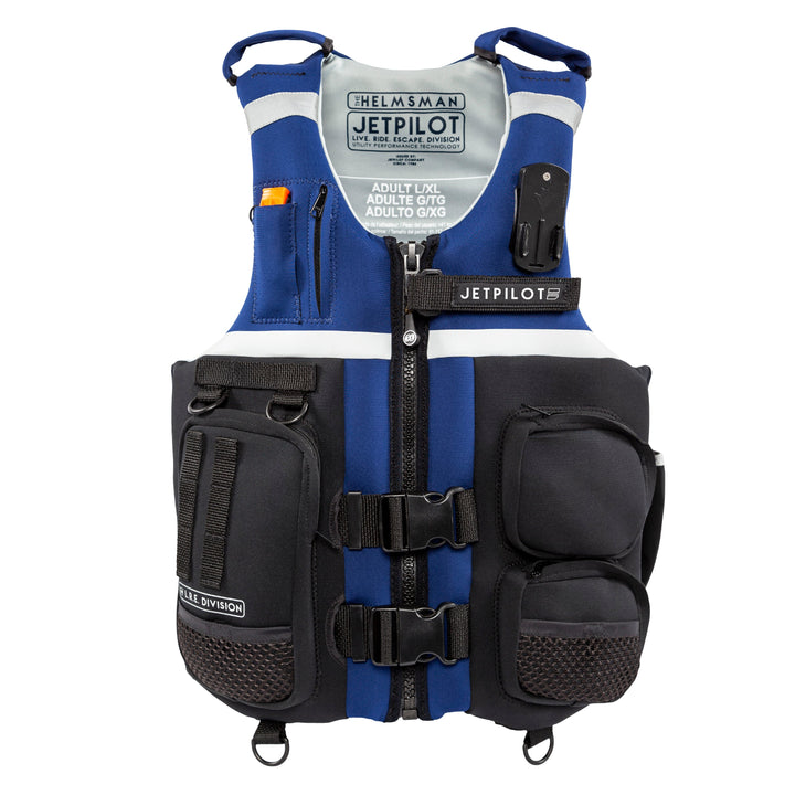 Front view of the Jetpilot Helmsman Neoprene CGA Vest.