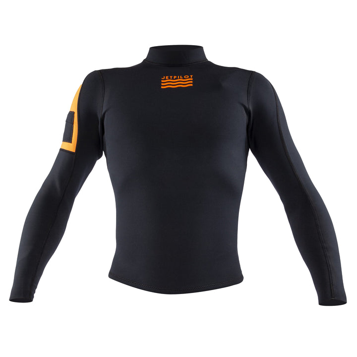 Front view of the Jetpilot L.R.E. Jacket Black colorway.