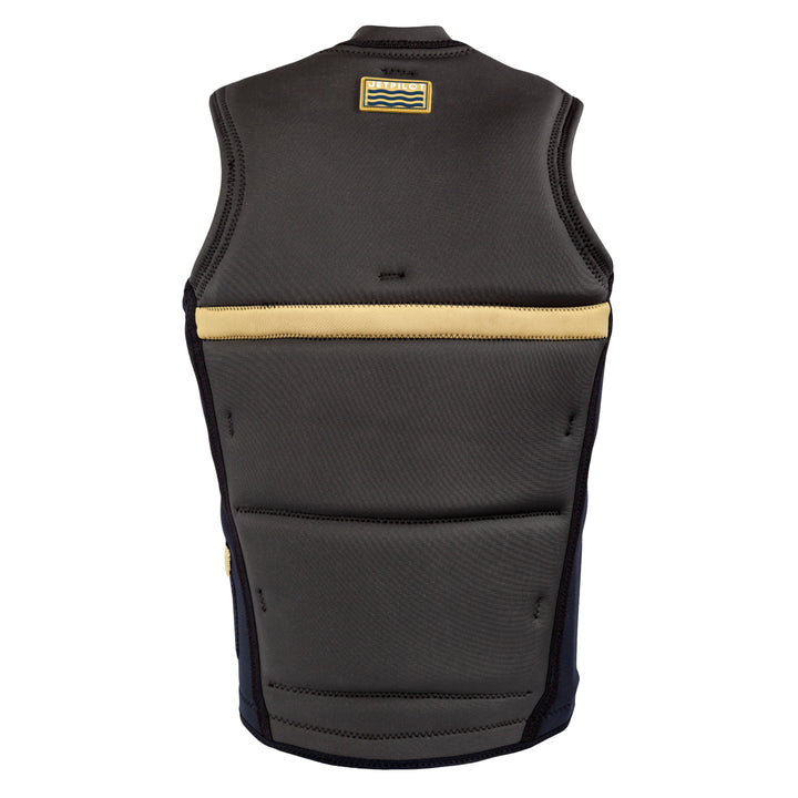 Rear view of the Jetpilot Freeboard Ayala Comp Vest. #color_ayala-black