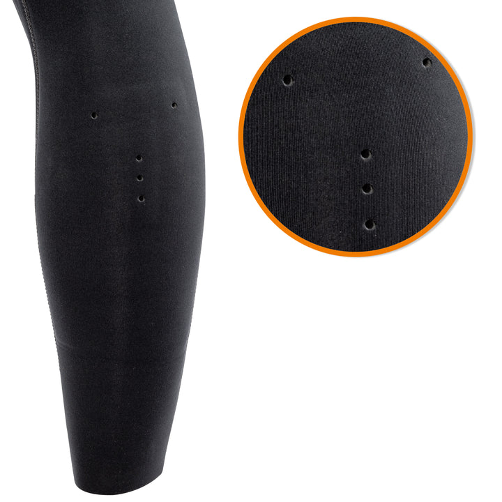 JP22165 L.R.E. ELEMENT 3/2 MM FULLSUIT 3/2mm flex-lite Yamamoto Neoprene  Calf drain holes