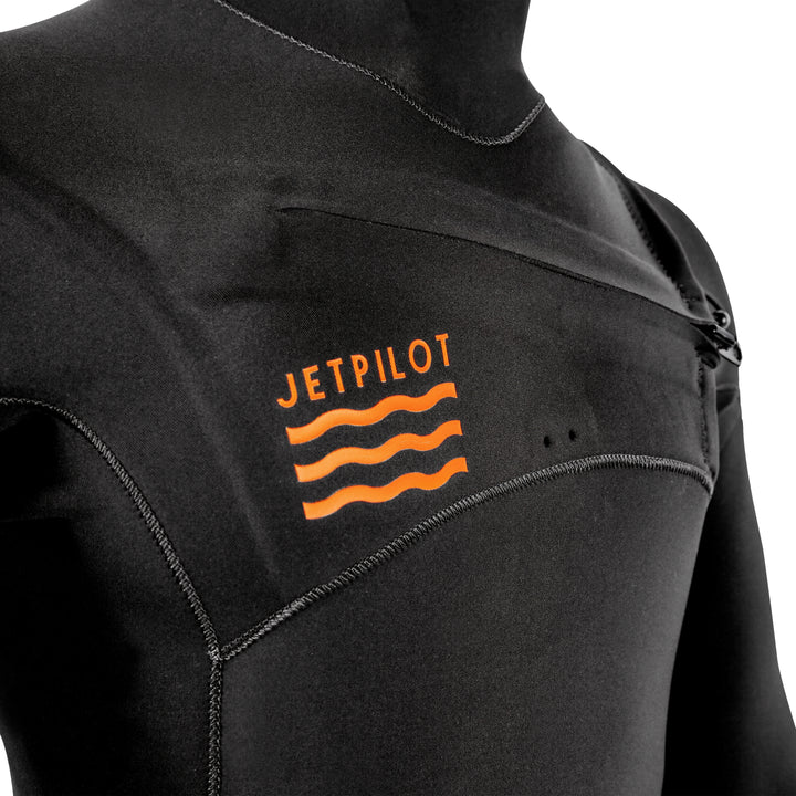 JP22165 L.R.E. ELEMENT 3/2 MM FULLSUIT 3/2mm flex-lite Yamamoto Neoprene  close up of the zipper close
