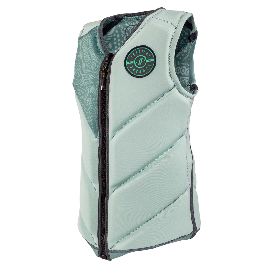 Side view of the Jetpilot Women's Avalon Comp Vest. #color_mint