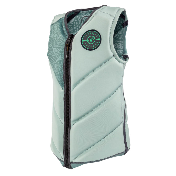 Side view of the Jetpilot Women's Avalon Comp Vest. #color_mint