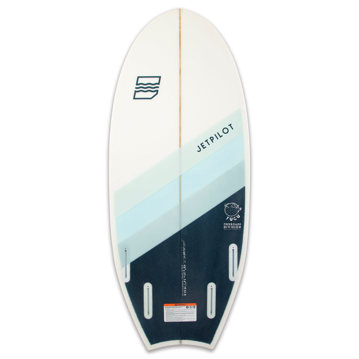 Rear view of the Jetpilot Fugu Wake Surfboard.