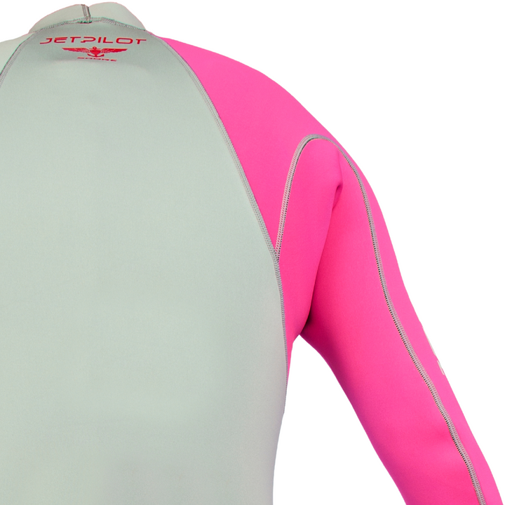 Back view of the Jetpilot F-86 Sabre Jacket Silver colorway.