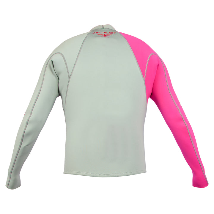 Back view of the Jetpilot F-86 Sabre Jacket Silver colorway.