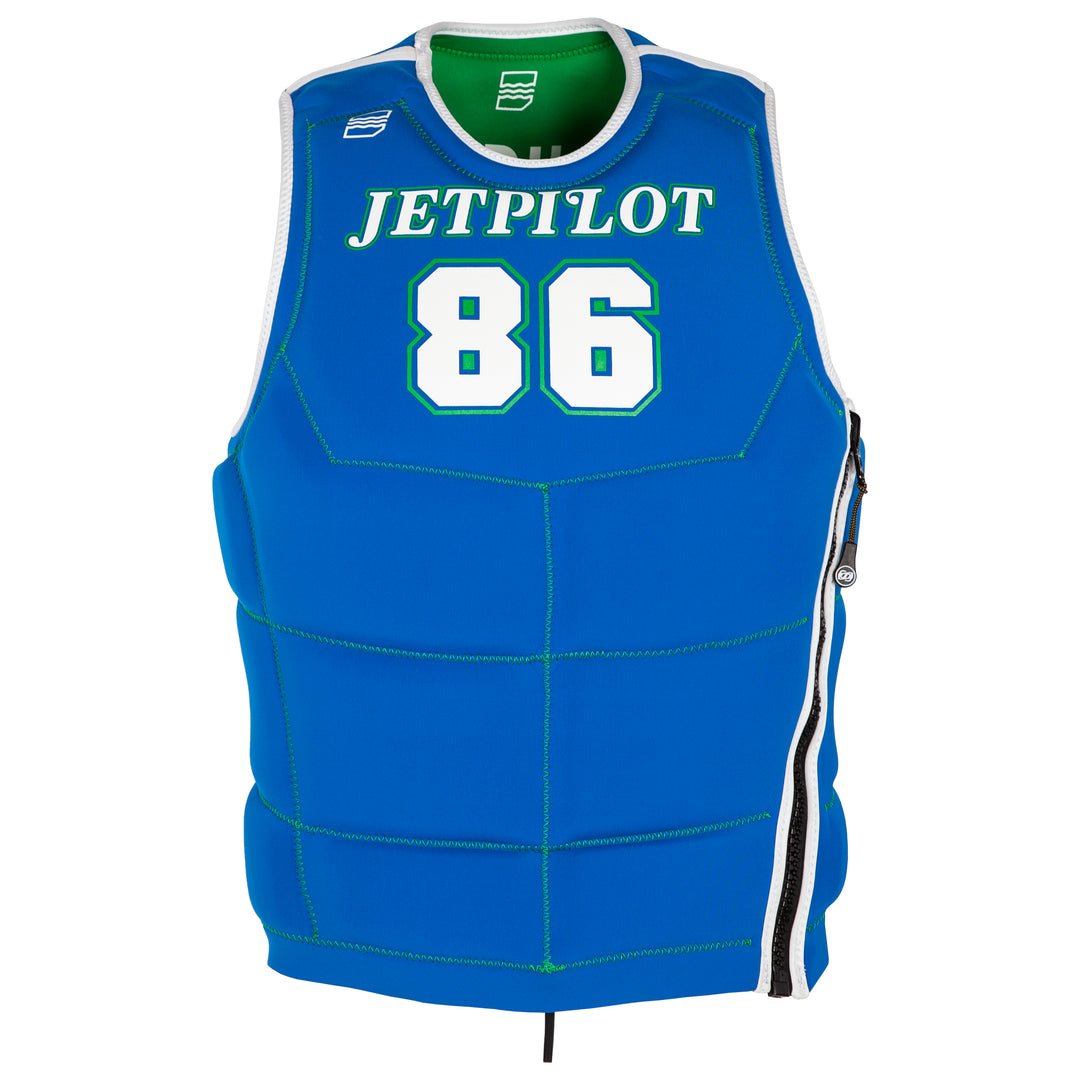 View of the Jetpilot Bonifay Baller Comp Vest. #color_green-dal