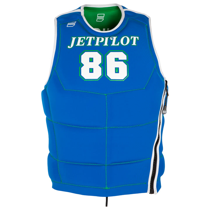View of the Jetpilot Bonifay Baller Comp Vest. #color_green-dal