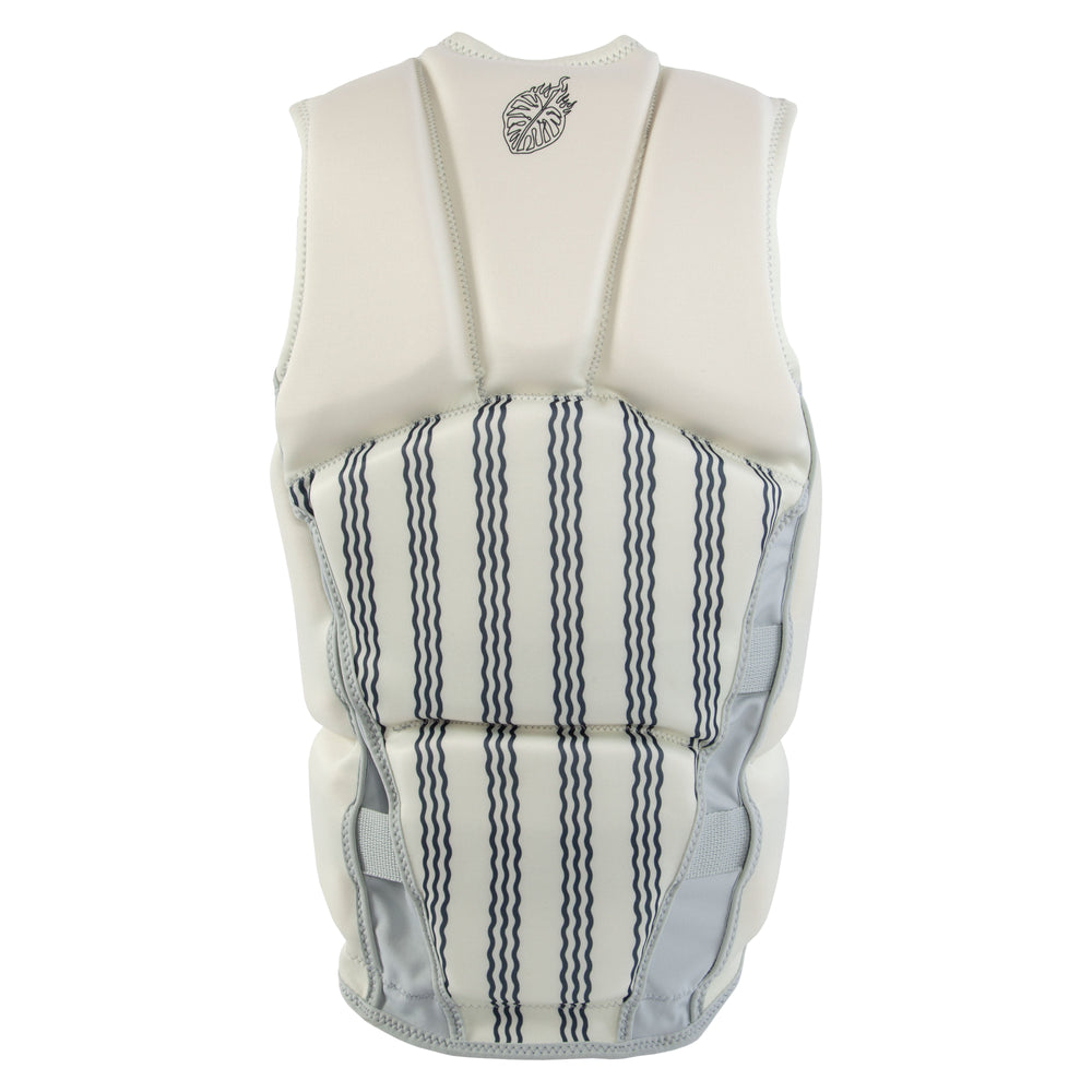 view of the Jetpilot Women's Copy Cat Club CGA vest. #color_cream