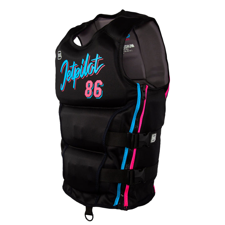View of the Jetpilot Bonifay Baller CGA Vest. #color_black