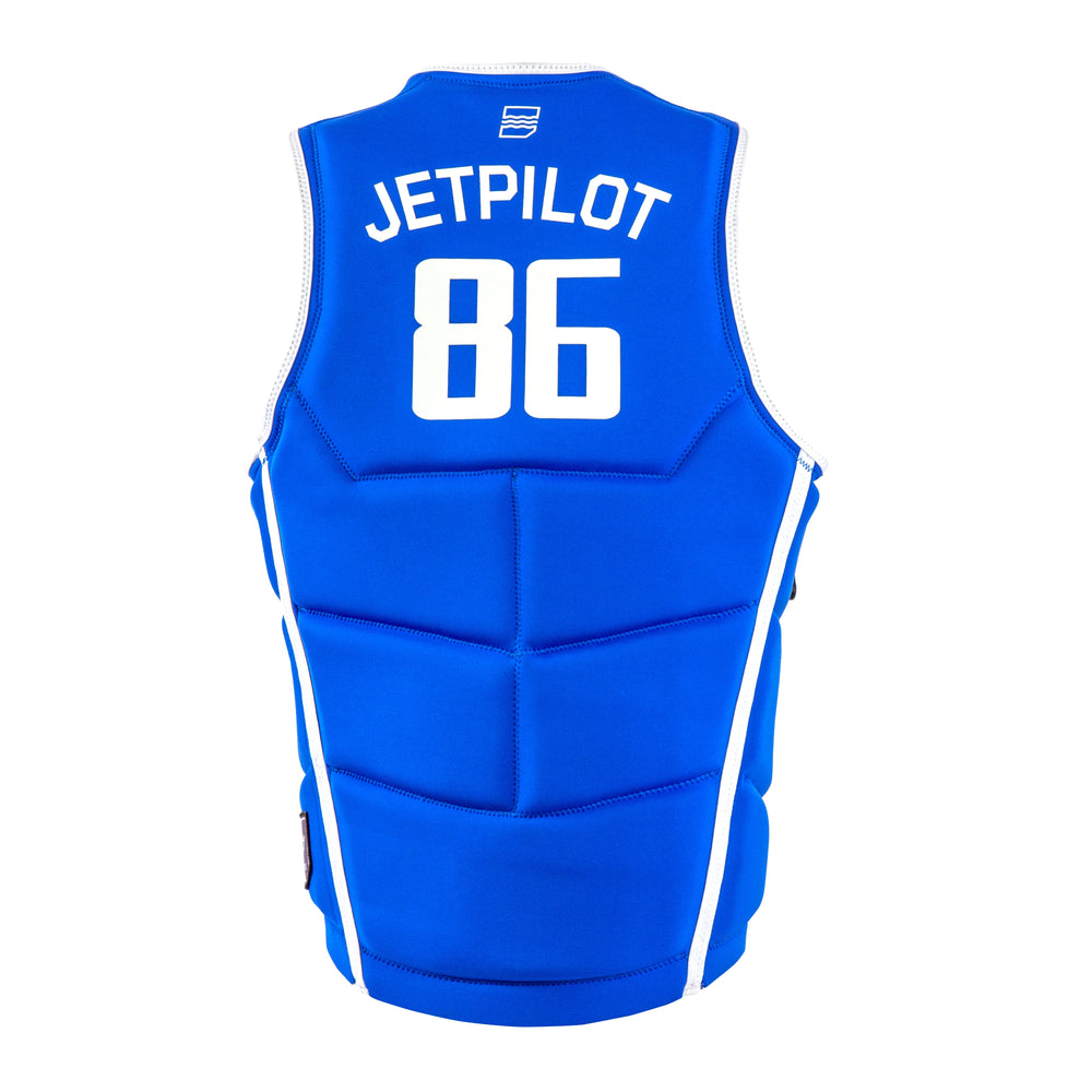 Back view of the Jetpilot Bonifay Baller Comp Vest. #color_blue-lad